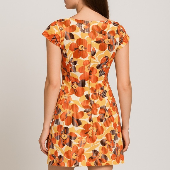 Uncle Frank Floral Retro Shift Dress – Size Small – Made in USA - Picture 2 of 13